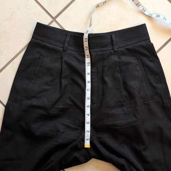 Everlane The Draper Wide Leg Pants Buttersmooth Black size 2R - Picture 10 of 12